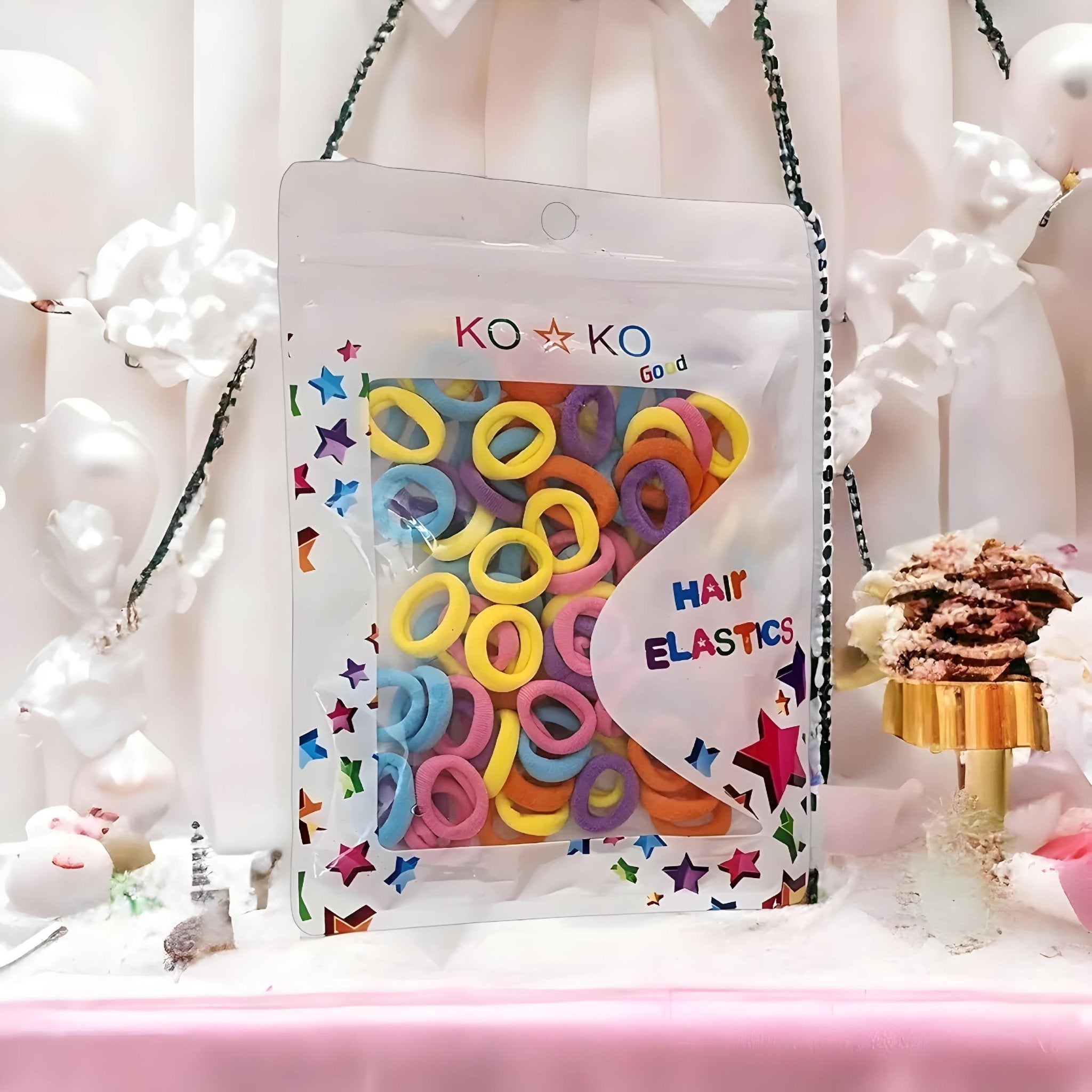 100 PCS Premium Elastic Hair Rubber Bands - DIOEX