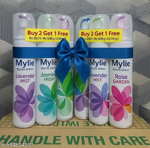 Mylie Room Freshener | Ai'r Freshener for Home And Office ROSE+JASMINE+LAVENDER 150ml 3pc