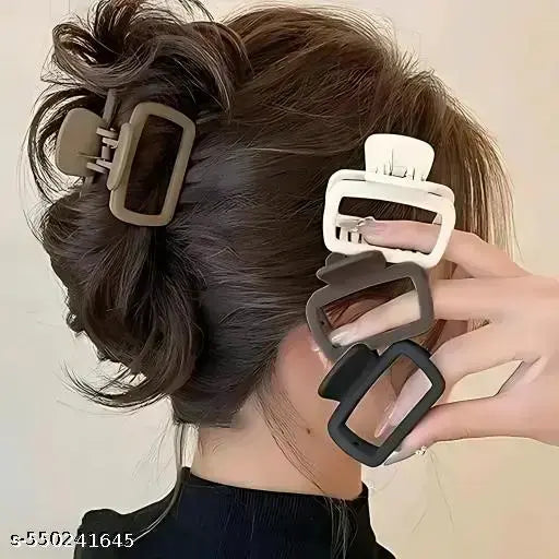 Matte Square Hair Claw Clip 1 Pcs