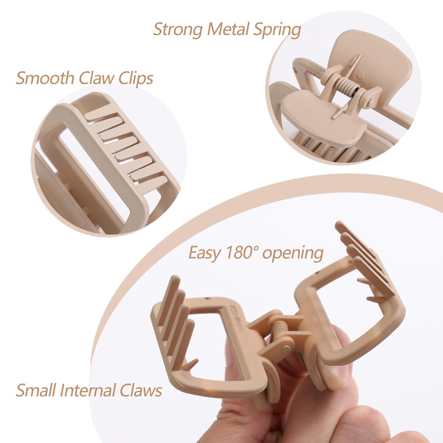 Matte Square Hair Claw Clip 1 Pcs - DIOEX