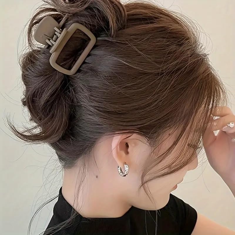 Matte Square Hair Claw Clip 1 Pcs - DIOEX