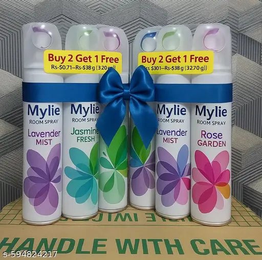 Mylie Room Freshener | Ai'r Freshener for Home And Office ROSE+JASMINE+LAVENDER 150ml 3pc - DIOEX