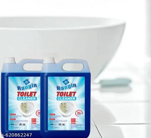 Rangin Toilet Cleaner Original Kills 99.9% Germs Garden Bloom Liquid Toilet Cleaner (5L+5L). - DIOEX