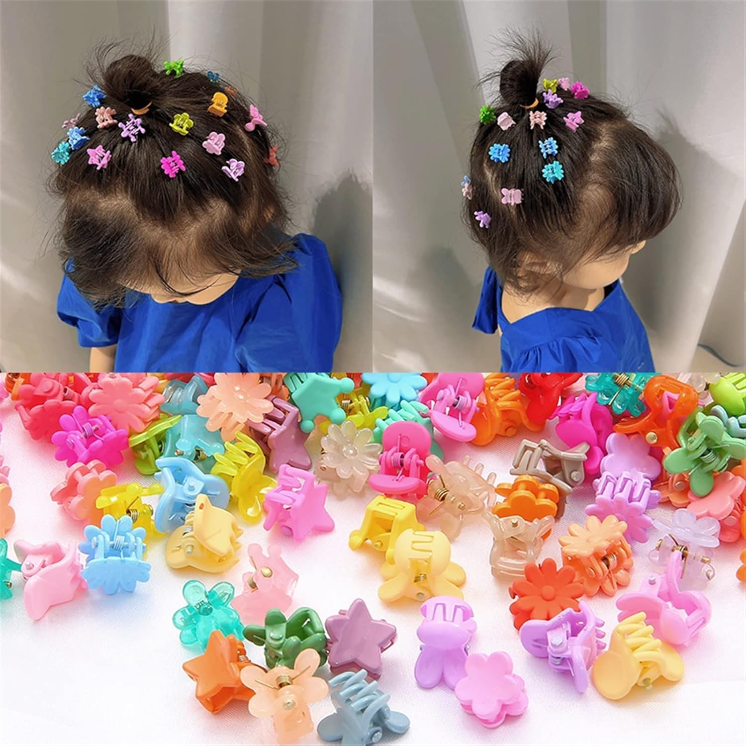 small mini baby hair claws pack of 50 - DIOEX