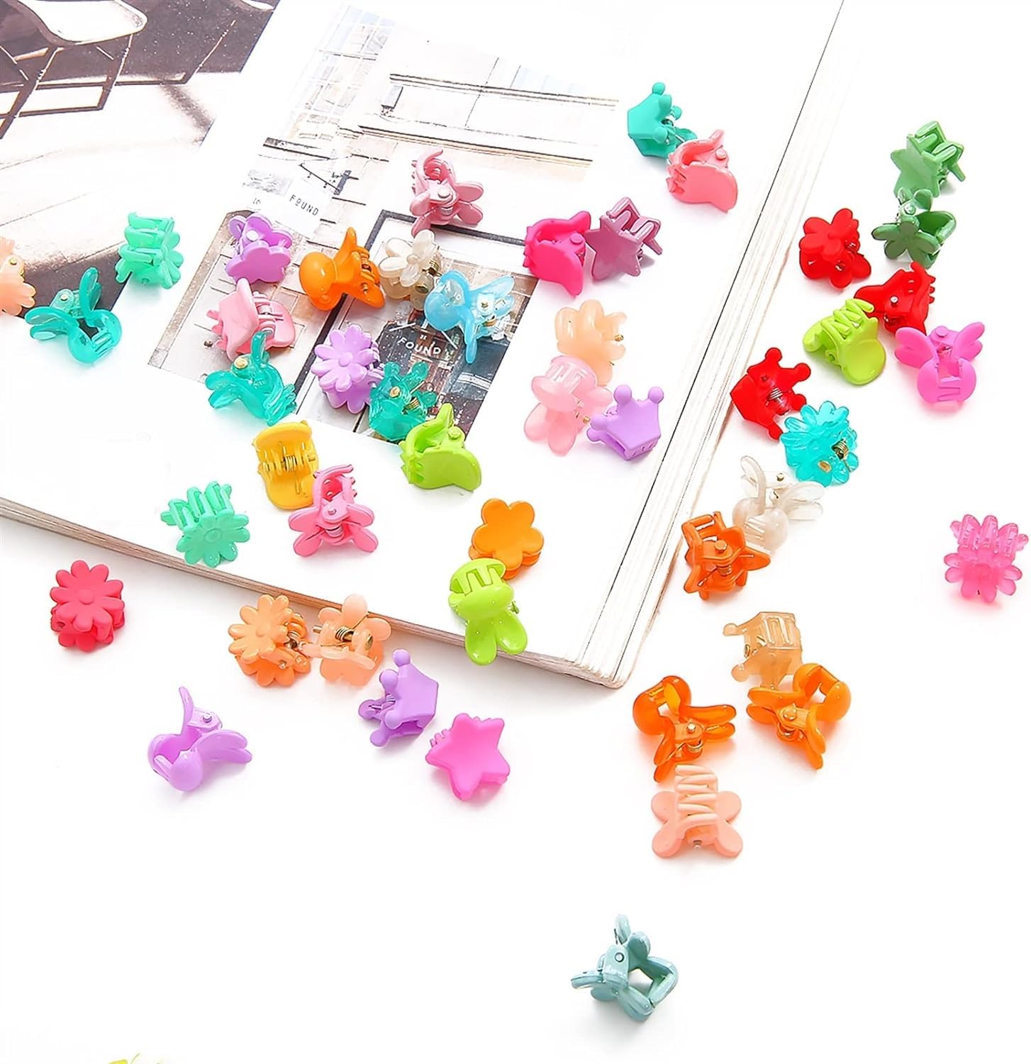 small mini baby hair claws pack of 50 - DIOEX